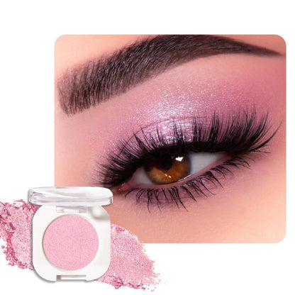 Single Glitter Shimmer Sparkle Eye shadow Palette Makeup, Pink Shimmer Eyeshadow for Women, Pigmented Waterproof Sombras Para Ojos, Vegan, Talc, Paraben & Cruelty Free, 29