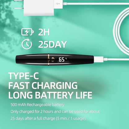 ZAPAL Heated Eyeash Curler, S600 Rechargeable Heated lash Curler, Intelligent Power Off Electric Eyelash Curler Heated Quickly 24 Hs Lasting Natural Makeup for Woman (Jet Black/Gold, X8-132mm)