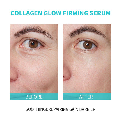 Collagen Glow Firming Face Serum - Fresh Facial Ampoule with Hyaluronic Acid, Adenosine & Centella – Anti-Aging, Firming & Hydrating Skincare for Fine Lines, Wrinkles & Sensitive Skin -30 Vials