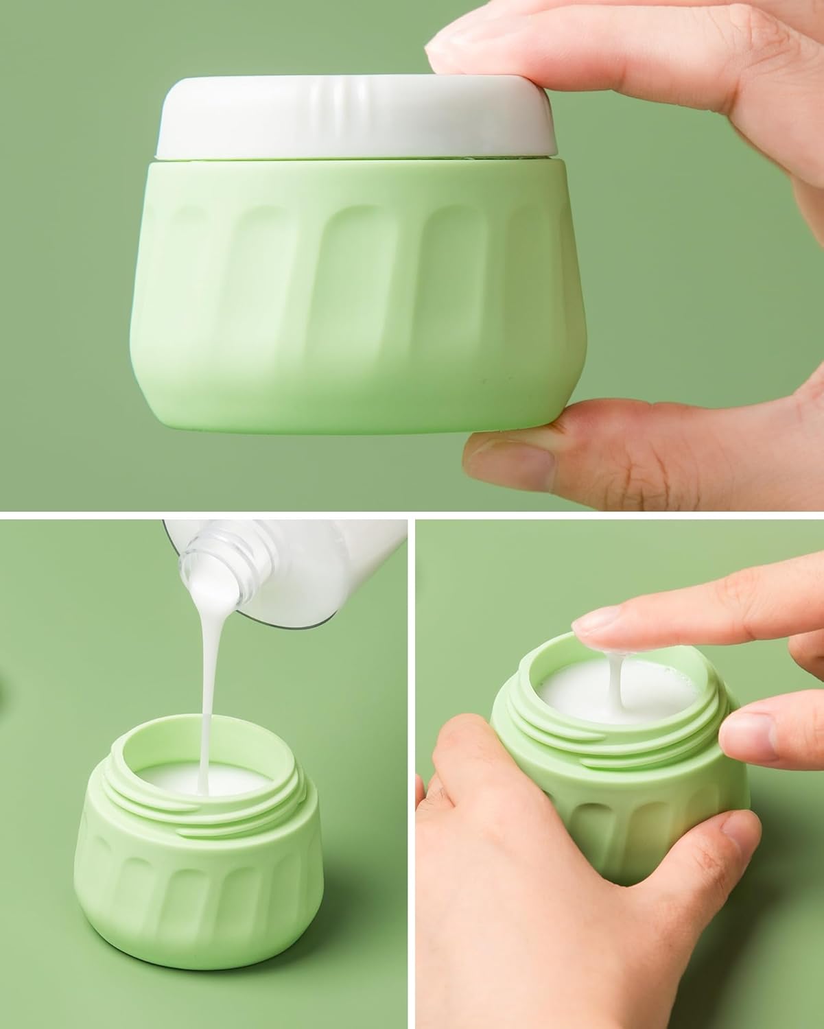 Travel Bottles for Toiletries 8 Pack, Travel Size Toiletries, Tsa Approved Travel Size Containers 3oz, with Travel Essentials Clear Bag, Leak Proof Silicone Squeezable Creams Jars