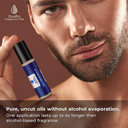 Quality Fragrance Oils' Royal Oud for Men Impression #124 | Long-Lasting Perfume Oil, Alcohol-Free, Strong Scent, 10ml Roll-On | Affordable Alternative to Designer Fragrances