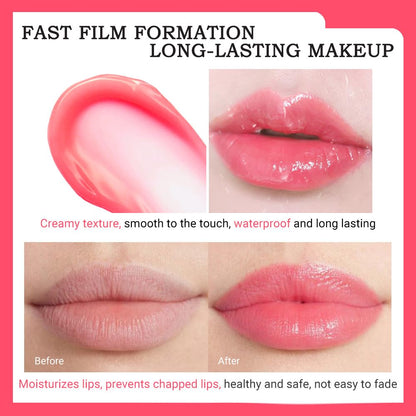 Kaely 2Pcs Strawberry Hydrating Lipstick Tinted Lip Balm, Color Changing PH Lipstick Makeup, Korean Magic Lip Stain Long Lasting Waterproof, labiales magicos 24 horas originales