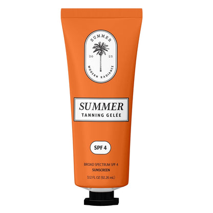 Summer Gelée Tanning Gel – SPF 4 Luxe Bronzing Accelerator – Hydrating & Silky Gel for a Deep, Radiant Tan – Non-Greasy, Fast-Absorbing Formula – 3.12 FL OZ – Made in USA