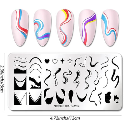 1 pcs french nail stamping