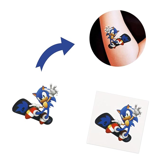 40pcs anime temporary tattoos for