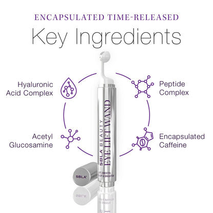 SBLA Beauty - Eye Lift Wand 0.5 Fl Oz / 15ml - Lift Droopy Eyelids - Smooths Eyelid Creases - Tightens and Hydrates Entire Eye Area - Reduces Wrinkles - Brightens Eyes - Easy Application Wand
