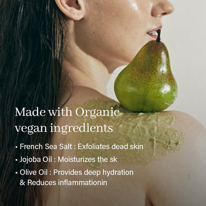 Fresh Cloud Sea Salt Body & Scalp Scrub (Green) - Exfoliant, Bump Eraser For Silky Smooth Skin, Korean Skin Care