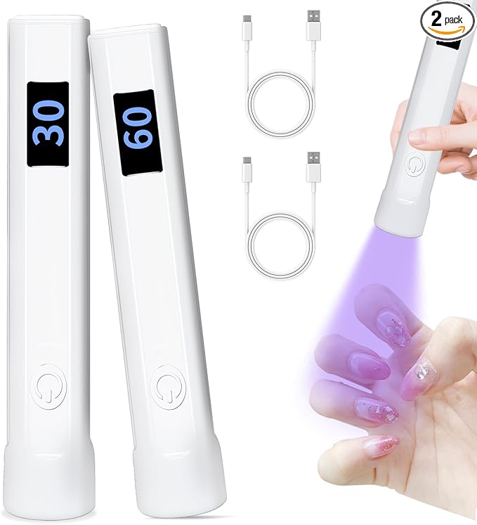 2 pack handheld nail lamp