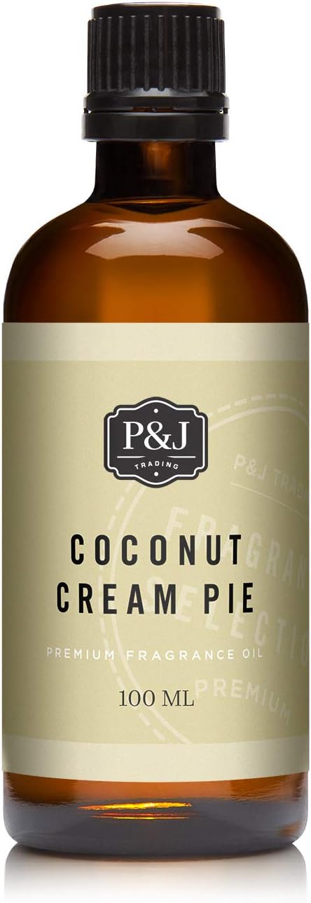 P&J Trading - Coconut Cream Pie Scented Oil 100ml - Fragrance Oil for Candle Making, Soap Making, Diffuser Oil
