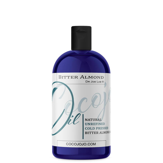 Dr Joe Lab Bitter Almond Oil - 16 oz - Pure Natural Sourced Non-GMO Bulk Carrier Oil - for Skin, Hair, Body, Nails, Face, Arms & Legs - Hydrates, Nourishes, Moisturizes