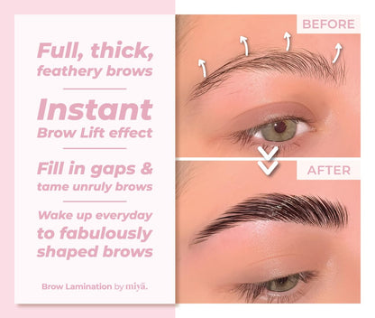 2 in 1 Lash Lift & Brow Lamination Kit | Instant Fuller Eyebrows, Eyelashes | Salon Result lasts 8 weeks | Professional LVL, Perm, Laminate with Silicone Shields, Lash Picks