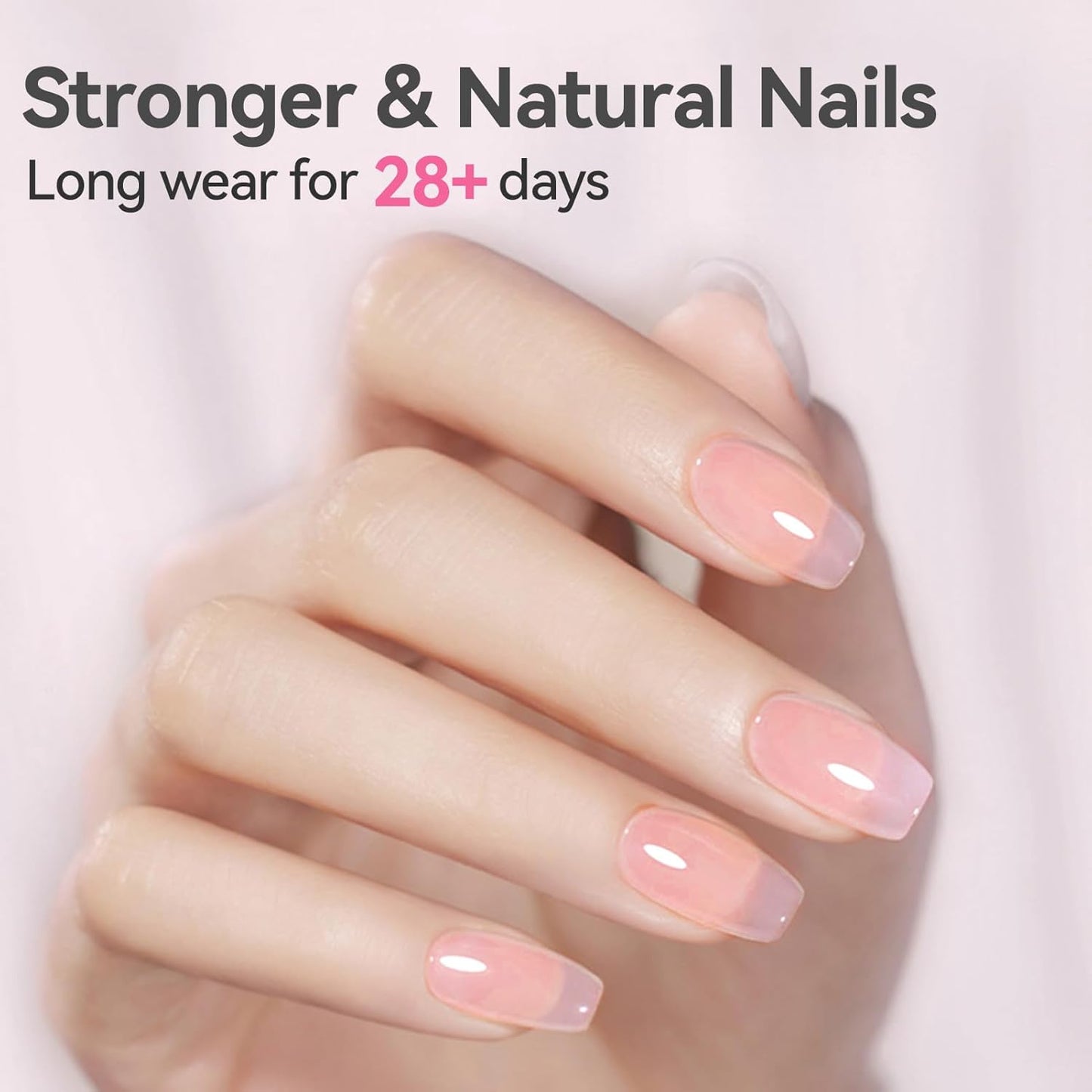 BORN PRETTY Builder Gel for Nails, 8-in-1 Milky Nude Natural Clear Builder Nail Gel for Nail Apex and Gel Extension Strengthener, Nail GLue Gel Hard Gel Base Rhinestone Nail Glue Gel in a Bottle 15ml