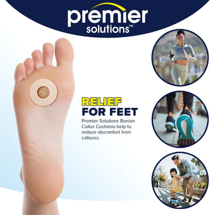 Callus Cushions for Foot and Toe Protection, Self-Stick Adhesive Foot Care Cushions, 36 Count (6 Packs of 6)