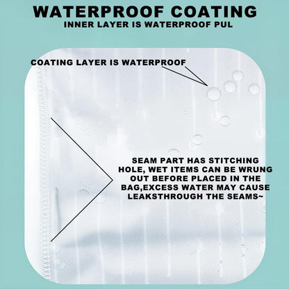 2Pcs Leopard Wet Bag 12x10 Inch, Colorful Leopard Print Waterproof Travel Laundry Bags, Washable Reusable Wet Dry Bag for Swimsuit Beach Diapers Dirty Yoga Gym Clothes, Travel Gifts for Women Friend