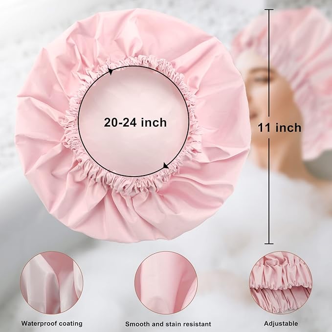 Reusable shower cap for women,