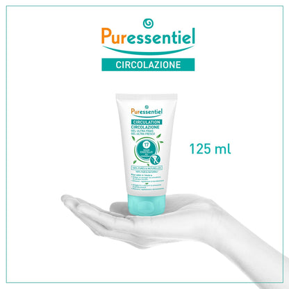 Puressentiel Soothing Gel for Tired Feet, Ankles, Legs - Aromatherapy Lotion with 17 Essential Oils for Body and Skin - Instant, Lasting Relief and Circulation - Natural and Alcohol Free - 4.22 oz