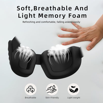 Sleep Mask for Side Sleeper Women Men, Eye Mask for Sleeping Light Blocking, Zero Eye Pressure 3D Sleeping, Pink
