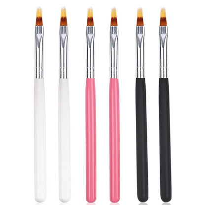 6pcs ombre nail brush nail