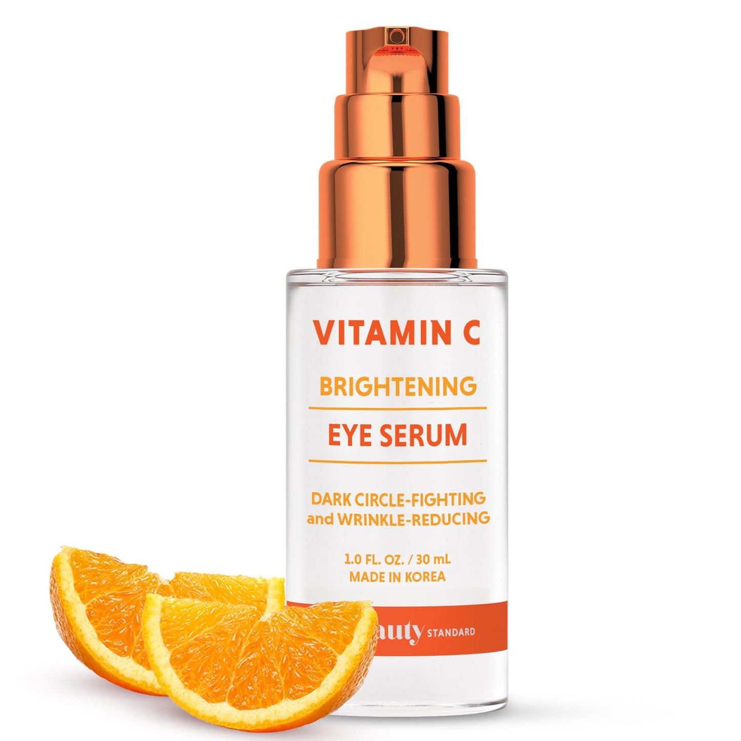 Vitamin C Under Eye Serum - Anti Aging - Reduces Eye Bags, Puffiness, Dark Circles & Wrinkles, Hydrating Eye Serum - Cruelty Free Korean Skin Care For All Skin Types - 1 oz / 30 ml