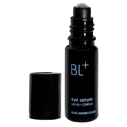 Blue Lagoon - BL+The Eye Serum For Dark Circles, Puffiness, Hydration - Cooling Roller Ball Applicator Firming Wrinkle Treatment - Under Eye Serum - Dark Circles Treatment (0.33 fl oz | 10 ml)