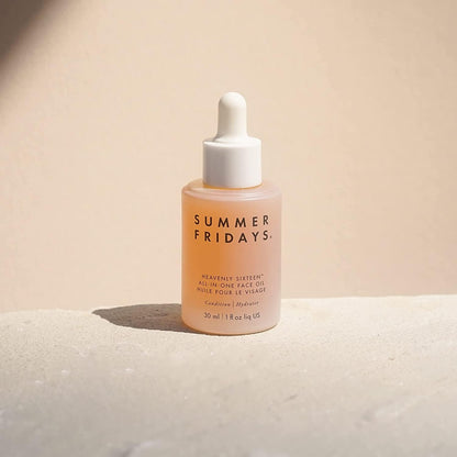 Summer Fridays Heavenly Sixteen Face Oil - All-In-One Hydrating Face Oil for Dry Skin - Made with a Restorative Blend of 16 Non-Comedogenic Oils to Help Condition and Plump Skin (1 Fl Oz)