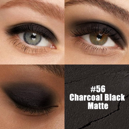 Kaely Cream Eye Shadow Sticks, Charcoal Black Matte Eyeliner Pencil Eyeshadow Palette Makeup, Eye Highlighter Brightener Stick for Older Women Waterproof Pigmented, sombras para ojos, New-56