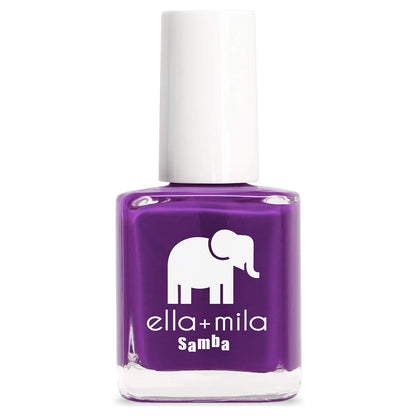 Ella+mila Professional Quick Dry Long-Lasting & Chip-Resistant Nail Polish - Samba Collection Purple Reign - 0.45 fl oz
