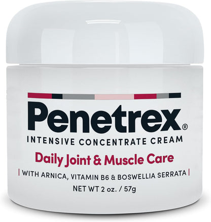 Penetrex Joint & Muscle Therapy - Soothing Muscle Rub for Back, Neck, Hands, Feet - Premium Whole Body Rub with Arnica, Vitamin B6 MSM & Boswellia - Non-Greasy 2oz Cream