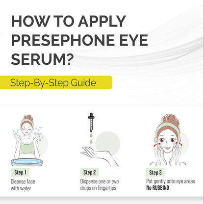 Persephone Eye Serum Oil (15 ML) | Sacha Inchi Oil, Bisabolol and Vitamin C & E | Eye Serum for Wrinkles, Finelines and Dark Circle