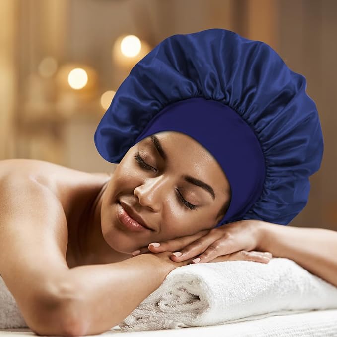 3pcs satin bonnet silky bonnet