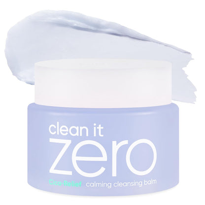BANILA CO Clean it Zero Calming Cleansing Balm | Korean Makeup Remover for Sensitive Skin | Vegan | Cleansing Oil, Facial Cleanser Made with Centella Asiatica & Madecassoside (100ml / 3.38 fl. oz)