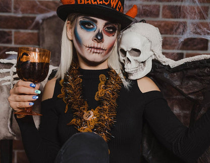 ALIBBON 6 Pcs Halloween Nail Stamping Plates Set, Ghost Pumpkin Background Nail Art Stamp Templates, Cat Spider Web Stamp Templates Kit, Castle Grave Metal Nail Plates for DIY Printing Decor