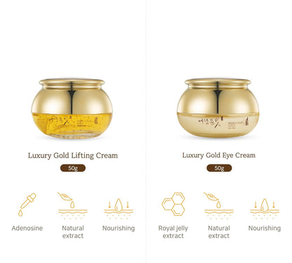 YEDAM YUN BIT Prime Luxury Gold Women Skin Care Set With Skin, Emulsion, Cream, Serum, Wrinkle Care Nourishing And Moisturizing, Calming Korea Cosmetics
