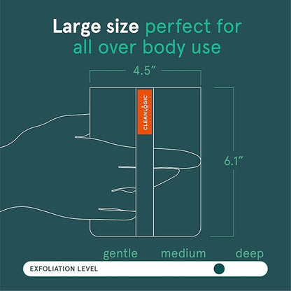 Cleanlogic organic cotton exfoliating body