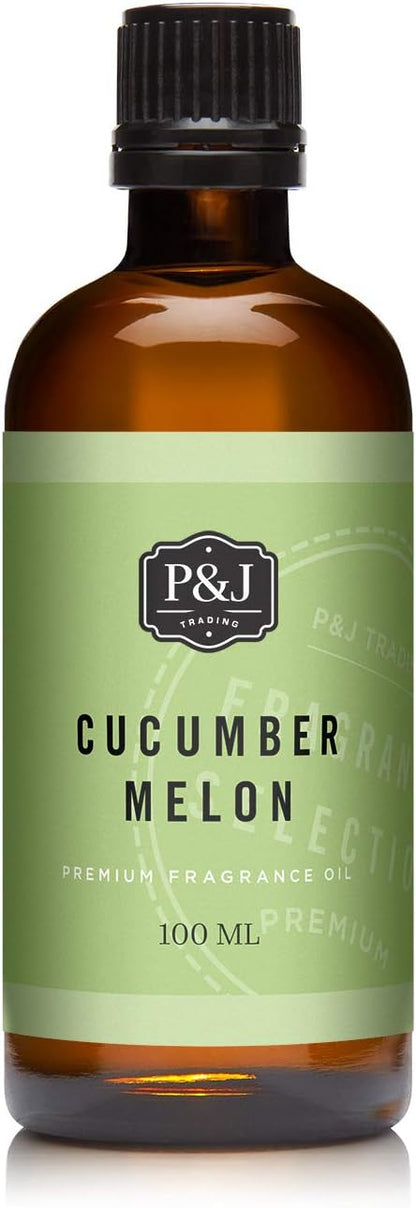 P&J Trading - Cucumber Melon Scented Oil 100ml - Fragrance Oil for Candle Making, Soap Making, Diffuser Oil