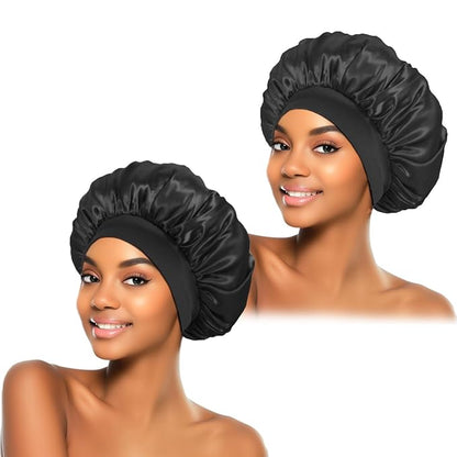 2pcs silk bonnet for sleeping,