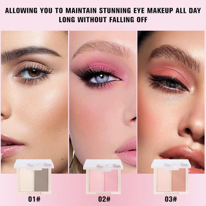 AMY'S DIARY Matte Eyeshadow, Lavender Pink Eyeshadow, Ultra-fine Lightweight Powder, Multiuse Blendable Eye shadow and Blush Makeup, Daily Matte Warm Tone Eyes Makeup, Half Pink (02#)