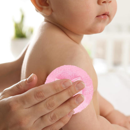 Large Body Powder Puffs and Containers, Crystal Clear Powder Container with Soft Power Puffs, Reusable Dusting Powder Case with Washable Velvet Face Body Glitter Puffs Wet and Dry Makeup