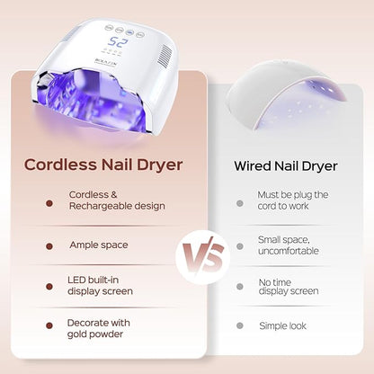 BOLASEN Cordless Rechargeable UV Nail