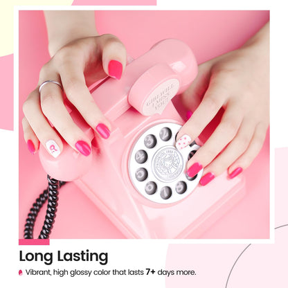 10ml Nude Pink Nail Polish Set 6 Colors Brown Red Purple All Seasons Neutral Color Quick Dry Nail Polish Set for Women Salon DIY Nail Art