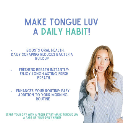 Ergonomic Tongue Scraper - Dentist-Developed Tongue Cleaner for Adults - Gentle Stylish Tongue Scrubber for Oral Care, Dental Hygiene - Large