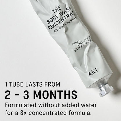 AKT The Body Wash Concentrate 3.4 Fl Oz, Natural Shower Gel with Skin-Balancing Prebiotics, Body Wash Women & Men, with Olive Squalane & Vitamin E, Sc.02 After Thunder, All Genders