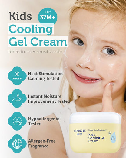 Kids Sun Lotion SPF 40 & Cooling Gel Cream - Zinc Oxide Mineral Sunscreen & 3-Second Soothing Relief - Korean Skincare for Sensitive Skin - Vegan Hypoallergenic, 2.82oz & 3.38oz