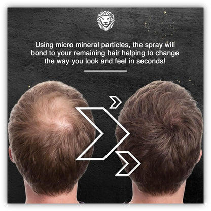 MANE Hair Thickening Fiber Spray (200 ml, Jet Black)