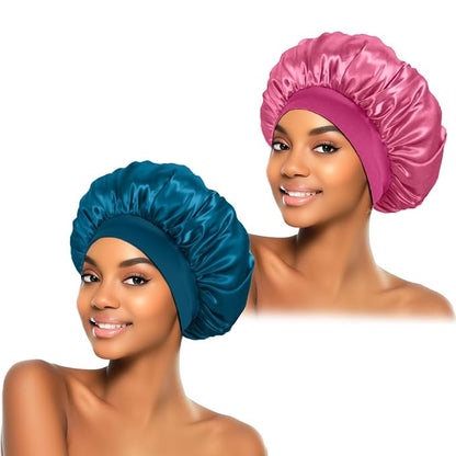 2pcs silk bonnet for sleeping,