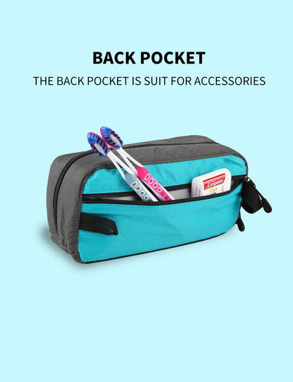 GOX Travel Toiletry Bag,Dopp Kit Case,Ultra-Light Cosmetics Bag Makeup Organizer (Turquoise)