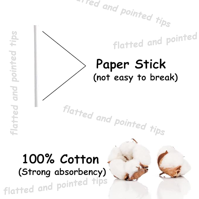 Paper stick thick cotton swabs