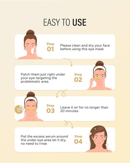 24k gold under eye patches