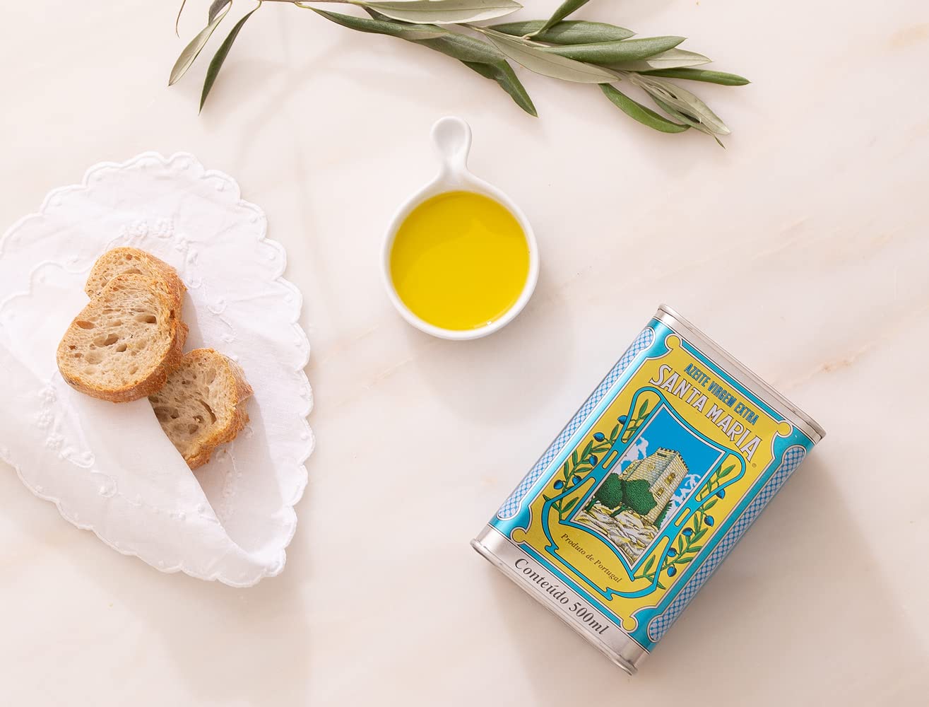 Santa Maria Portuguese Extra Virgin Olive Oil - Vintage Metal Tin - 500ml