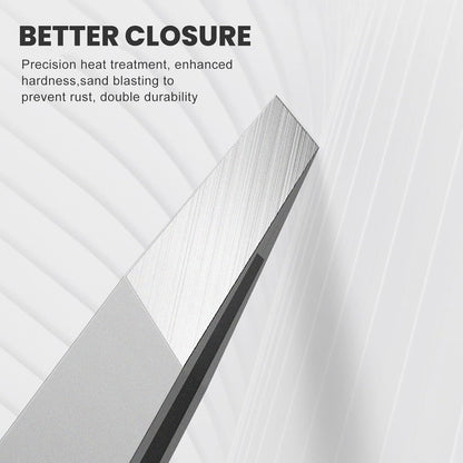 Stainless Steel Precision Eyebrow Tweezers Flat Tweezers for Eyebrows for Women-for Facial Hair and Ingrown Hair Removal Beauty Tools